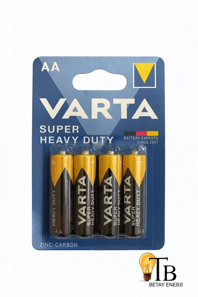 Varta AA Kalem Pil 4’lü 1.5V R6 Zinc-Carbon ürün görseli 1