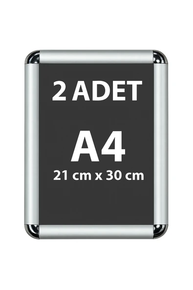 2 Adet A4 Eko Seri Çerçeve Rondo Köşe Aç Kapa Açılır Kapanır ürün görseli 1