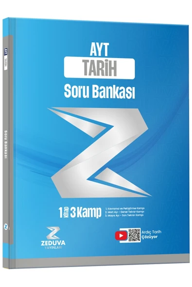 Zeduva Yayınları Soner Ardıç AYT Tarih 1 Kitap 3 Kamp Soru Bankası ürün görseli 1