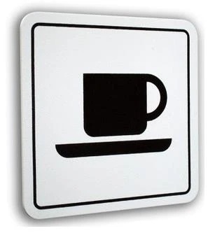 İzmir Fırça " Cafe "  Luna Pvc Sembol10X10Cm 552128 ürün görseli 1