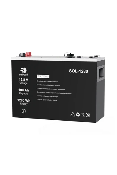 Solinved 12,8V 100AH Lityum Akü - SOL-1280 ürün görseli 1
