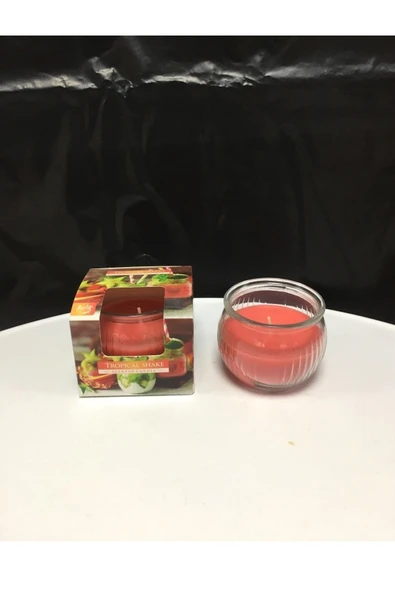 Pinkev 2 Adet Cam Bardaklı Kokulu Mum ürün görseli 1