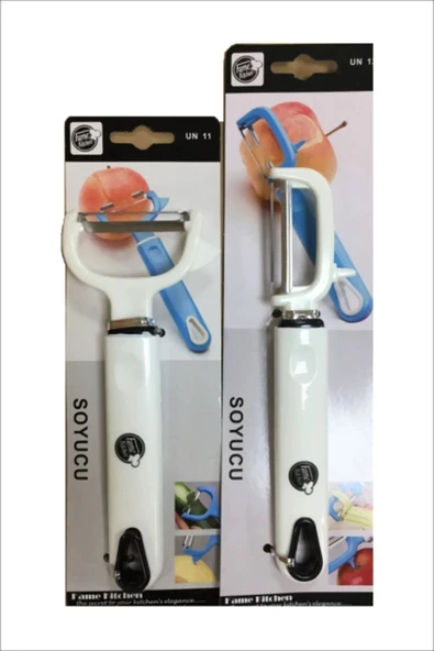 Pinkev 2li Meyve Sebze Havuç Salatalık Soyma Bıçak Seti ürün görseli 1