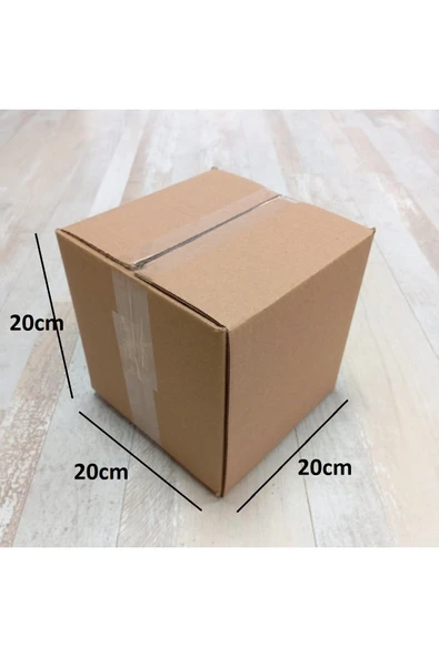 Pinkev 10 Adet Çift Oluklu Küçük Boy Ambalaj Kolisi 20x20x20cm ürün görseli 1