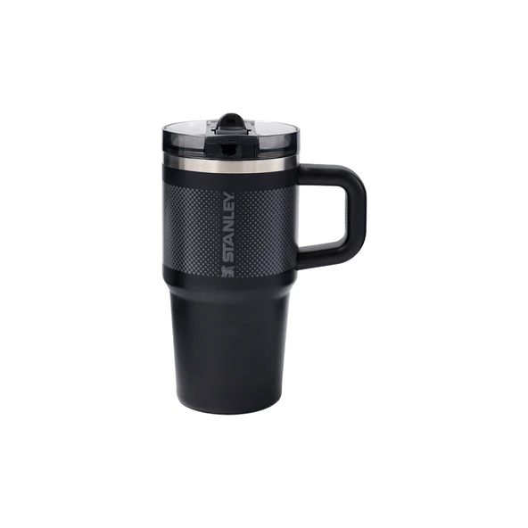 Stanley Copo The Quencher ProTour Flip Straw Pipetli Termos 0,6 L Siyah ürün görseli 1