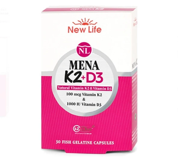 New Life Mena K2+D3 30 Kapsül ürün görseli 1