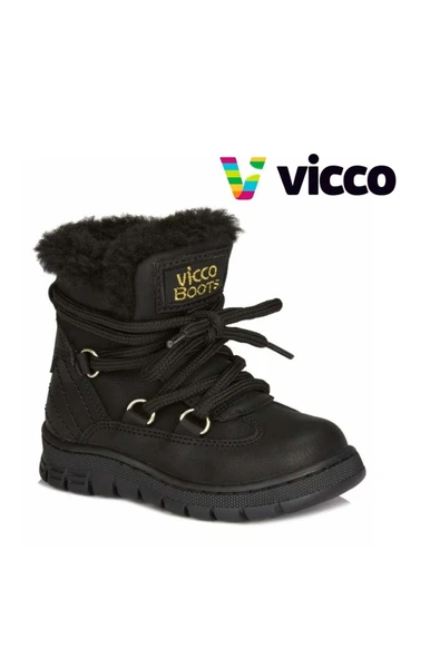 Vicco  Siyah Anatomik (26-30) Kız Çocuk Bot Çizme ürün görseli 1