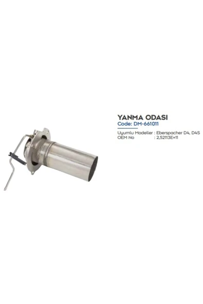 DEMMON Eberspacher Ve Uyumlu Isıtıcı Yanma Odası D4 Model ürün görseli 1
