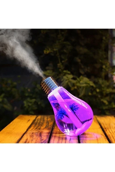 LENSUN Led Işıklı Ampül Hava Nemlendirici Buhar Makinası Humidifier ürün görseli 1