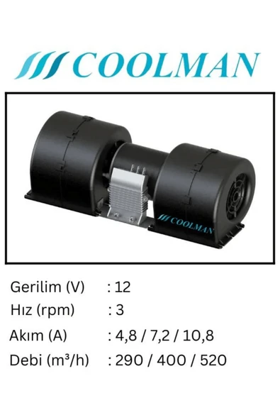Cool man 500 Blower Başkurt (12V) - Resim 2