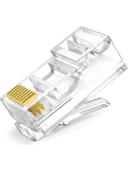 Ez RJ45 Cat6 Yeni Nesil Delikli Jack Konnektör (10 Adet) ürün görseli 1
