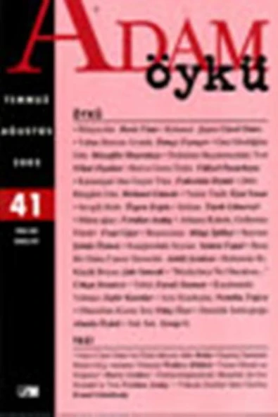 Adam Öykü 41 Temmuz   Ağustos 2002 ürün görseli 1