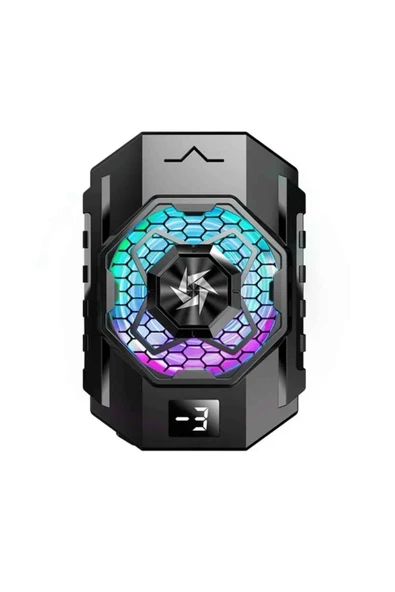 Byrist SL-31 PUBG Aliminyum Magsafe Manyetik Kademeli Derece Göstergeli Telefon Cooler Fan Soğutucu ürün görseli 1