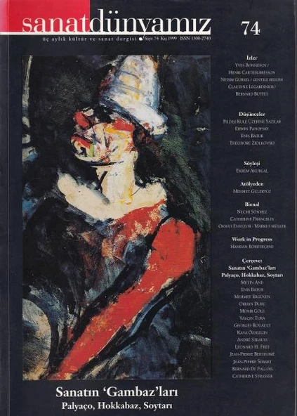 Sanat Dünyamız 74 Kış 1999 ürün görseli 1