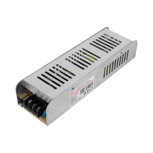 Powermaster PM-13248 12 Volt 15 Amper Slim Metal Kasa Adaptör 198x58x40 mm ürün görseli 1