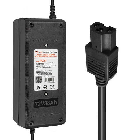 Powermaster 72 Volt 38 Amper Elektrikli Bisiklet Scooter Şarj Cihazı Aleti PM-7027 ürün görseli 1