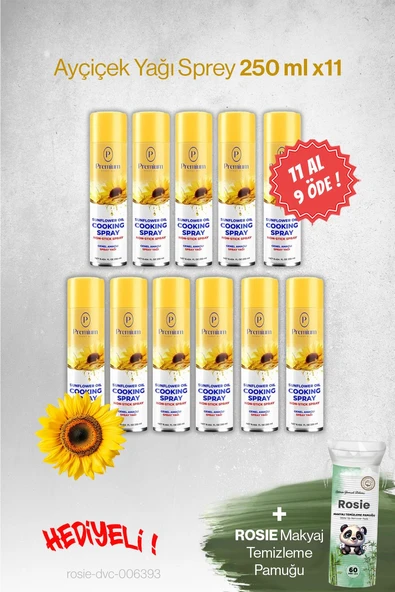 Premium 11 AL 9 ÖDE, 250 ML Ayçiçek Yağı Sprey, Hediyeli ürün görseli 1