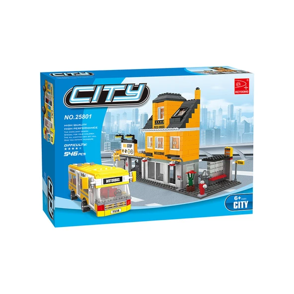 Ausini City Yapı setleri 546 Parça Lego - Resim 2
