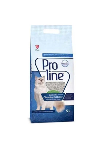 Pro Line Proline Kokusuz Bentonit Kedi Kumu 5 Lt ürün görseli 1