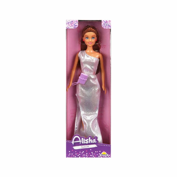 Alisha Gece Elbisesi 33944 Gümüş Elbiseli - Resim 2
