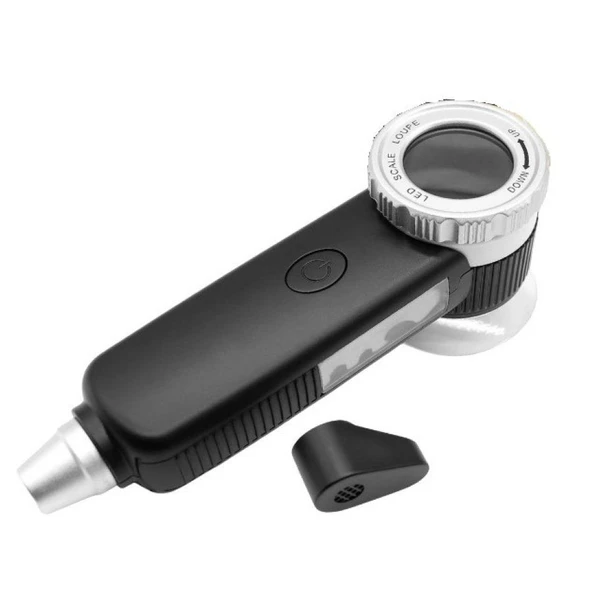 Texta TH-8019 30X Ayarlanabilir Çoklu Işıklı USB Şarjlı El Büyüteci ürün görseli 1