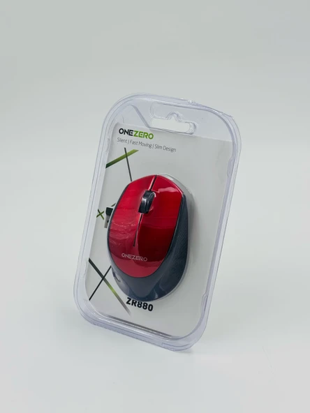 ZR880 Kırmızı Wireless Mouse ürün görseli 1