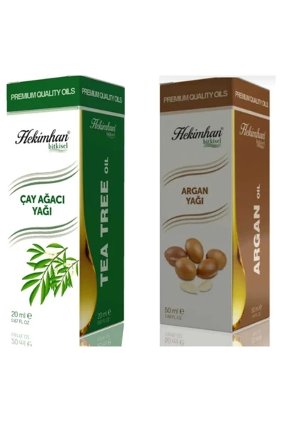 Çay Ağacı Yağı 20 ml ve Argan Yağı 20 ml ürün görseli 1