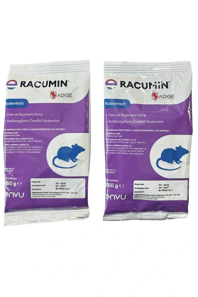 Racumın Buğday Taneli Fare Zehiri 250 gr (2 Adet) ürün görseli 1