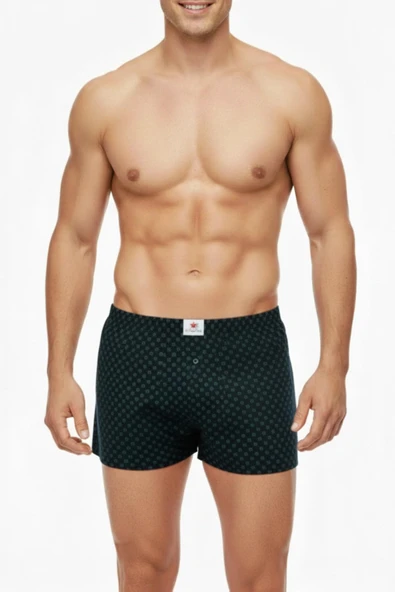 Erkek Penye Baskı Desenli Boxer  BGL-ST05011 ürün görseli 1