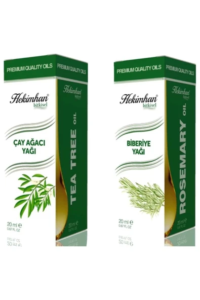 Çay Ağacı Yağı 20 ml ve Biberiye Yağı 20 ml ürün görseli 1