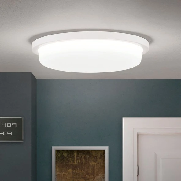 36 Watt 4000 Kelvin Led İç ve Dış Mekan 3200 Lümen Plastik Tavan ve Duvar Armatürü, Led Tavan Aplik ürün görseli 1