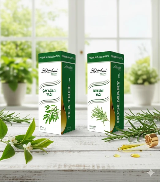Çare Burada Çay Ağacı Yağı 20 ml ve Biberiye Yağı 20 ml ürün görseli 1