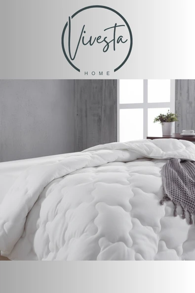 Vivesta Home 195x215 cm Çift Kişilik Pamuk Yorgan – Yumuşak, Antialerjik, Premium Uyku Konforu ürün görseli 1