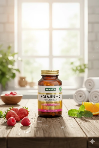 Aksu Vital Aksuvital Kolajen + C Vitamini & Hyaluronik Asit 90 Tablet ürün görseli 1
