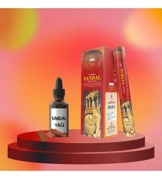 Sandal Ağacı Günün Yorgunluğu Tütsü Seti 20 Çubuk Ve 20 Ml Yağ ürün görseli 1