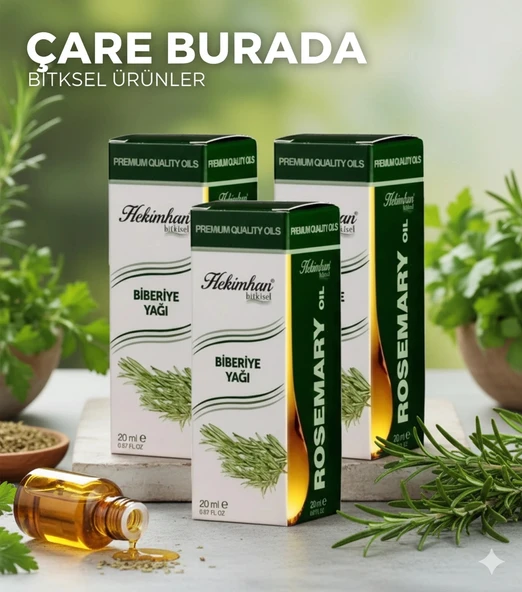 Çare Burada Biberiye Yağı 20 Ml 3 Adet ürün görseli 1