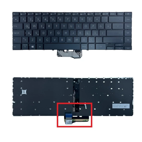 Asus BX425E Notebook Klavye Siyah TR Işıklı ürün görseli 1