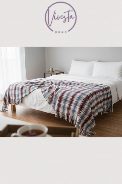 Vivesta Home Yumuşacık Scotch Battaniye 150×200 cm – Sıcak, Şık ve Konforlu Tasarım ürün görseli 1