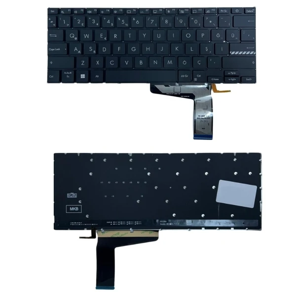 Asus ADOL 14QA Notebook Klavye Siyah TR Işıklı ürün görseli 1
