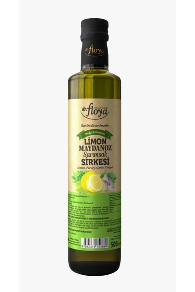 aleyna baharat Limon Sarımsak Maydanoz Sirkesi Doğal Fermantasyon Lemon Garlic Parsley Vinegar 500 Ml ürün görseli 1