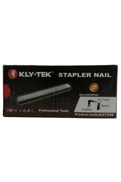 KLY-TEK Seri Havalı Zımba Teli 0,9x12,7x6 mm 5000 Adet ürün görseli 1
