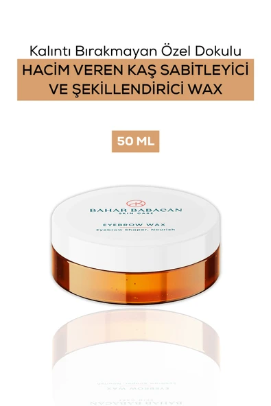 Bahar Babacan Kalıntı Bırakmayan Özel Dokulu Hacim Veren Kaş Sabitleyici Ve Şekillendirici Wax 50ml ürün görseli 1