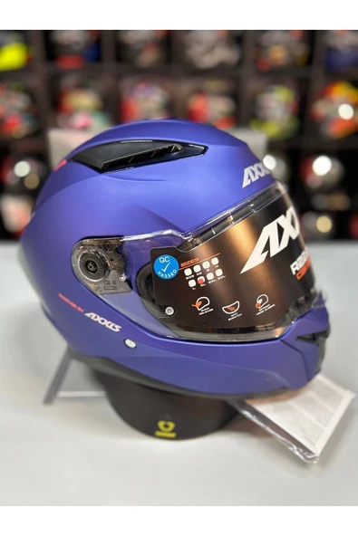 PTTAVM: AXXIS Panther Sv Solıd A7 Matt Blue Tam Kapalı Kask