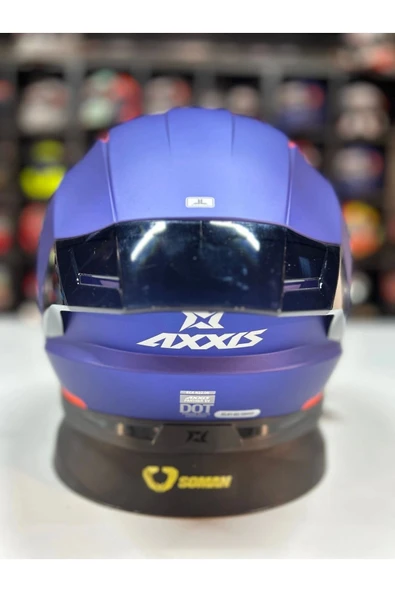 PTTAVM: AXXIS Panther Sv Solıd A7 Matt Blue Tam Kapalı Kask