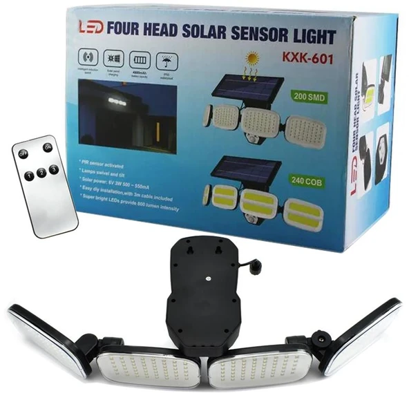 Powermaster 6V 3W Solar Panelli Hareket Sensörlü Ledli Lamba (PM-8048) - Resim 6