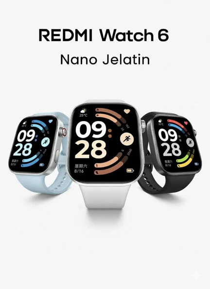 Xiaomi Redmi Watch 6 Uyumlu  3 Adet Şeffaf Ultra koruyucu Nano Jelatin ürün görseli 1