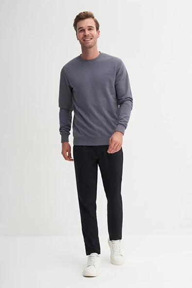 Cazador Slim Fit Mevsimlik 3 İplik Pamuk Karışımlı Sweatshirt-56100 ürün görseli 1