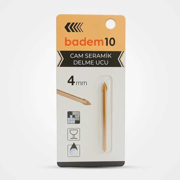 Sarı Universal Cam Seramik Delme Matkap Ucu 4 mm ürün görseli 1