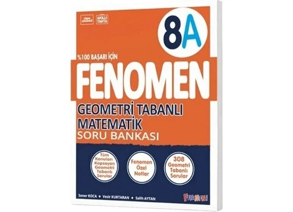 Fenomen 8. Sınıf Geometri Tabanlı Matematik A Soru Bankası ürün görseli 1