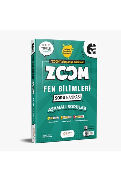 6. Sınıf ZOOM Fen Bilimleri Soru Bankası 2026 ürün görseli 1